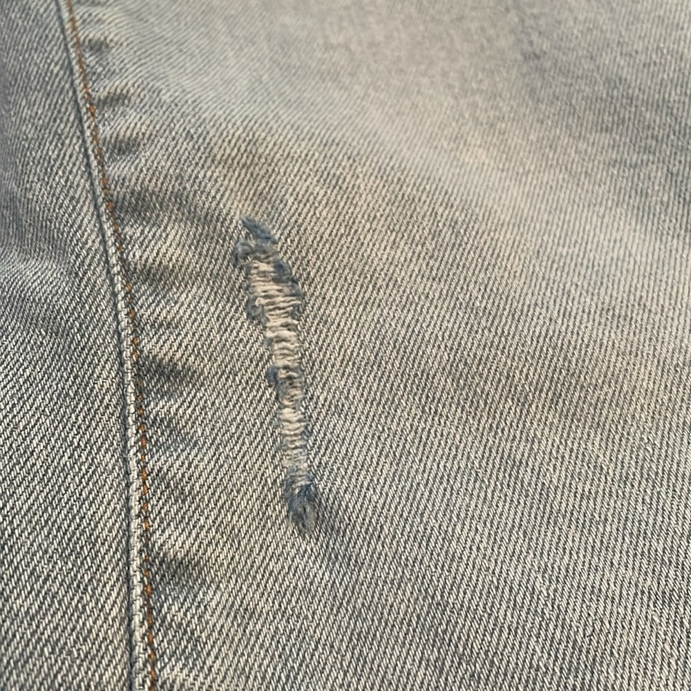 Kenzie jeans size 2 “the Ella” high rise straight leg distressed lighter wash - Picture 7 of 13